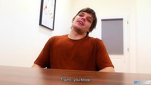 Hairy Long-Haired Dude Gets a Massive Facial - Dirty Scout Encounter