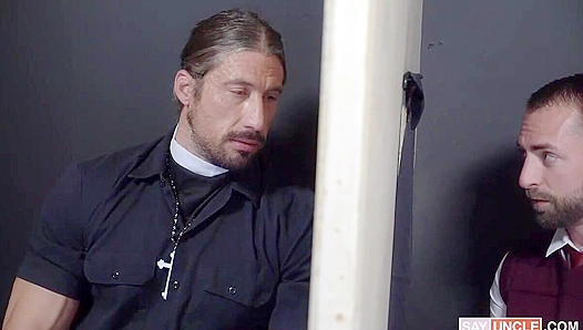 Deranged Priest Takes Perverted Jeremy London - A Forbidden Encounter