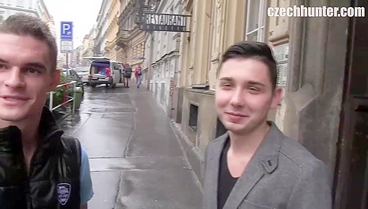 XXX Gay - Brunette Guy Craves Thick Load in His Thirsty Mouth