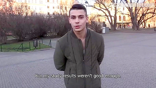 XXX Gay Cums On Hot Brunette's Face