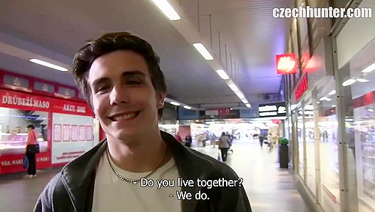 XXX Gay - Charming Brunette Takes a Massive Facial