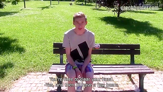 Blond Pasty Twink Gets Wild in Outdoor XXX Gay Bangfest