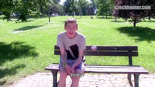 Blond Pasty Twink Gets Wild in Outdoor XXX Gay Bangfest