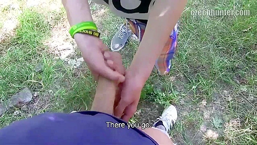 Blond Pasty Twink Gets Wild in Outdoor XXX Gay Bangfest