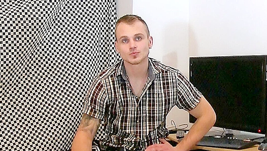 Hairy-Assed Euro Stud Enjoys POV Cock Sucking - Debt Dandy