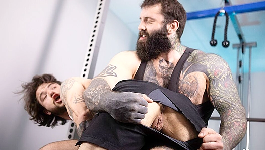 Tommy Tanner and Markus Kage Get Steamy in the Gym - Hot Gay Bromance Action