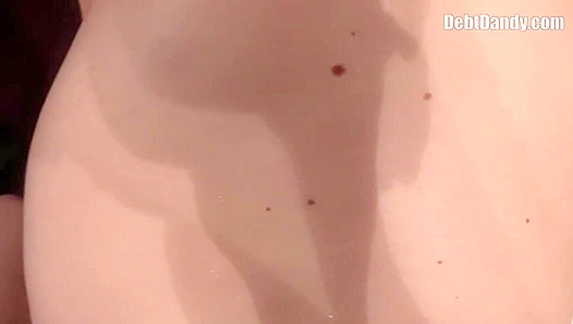 Debt Dandy - Pretty Hottie Takes a Massive Load in Hot Money Shot Clip