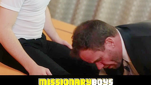 Missionary Boys - Deepthroating & Hardcore Anal with Elder Foster