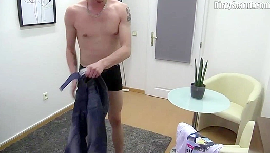Guy Spreads Wide for Hard Cock in HD - Dirty Scout