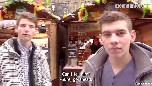 Cute Twinks Battle for Huge Load - XXX Gay