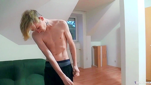 Delicate Twink Takes Massive Load After Rough Anal - XXX Gay