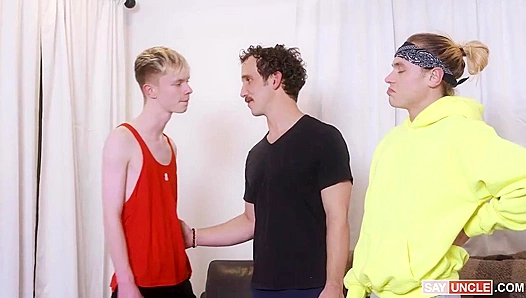 Johnny Moon's Forbidden Stepbrother Anal Lust with Drew and Greg Mckeon