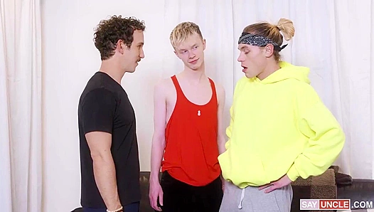 Johnny Moon's Forbidden Stepbrother Anal Lust with Drew and Greg Mckeon