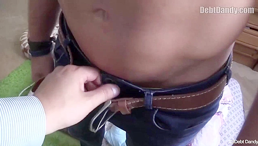 Blonde Hunk Gets Fucked Hard in POV - Debt Dandy Style