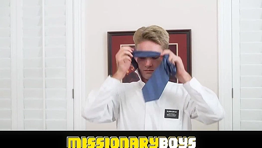 Blonde Elder Gets His Ass Gaped by Missionary Boys