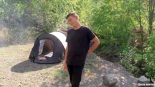 Slutty Hiker Gets Tent Fucked by XXX Gay
