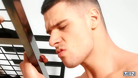 Kaleb Stryker & Calhoun Sawyer - Raw Bunk Bed Butt Fuck - Drill My Hole