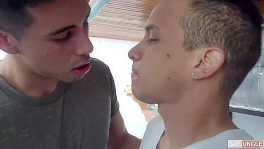 Hot Amateur Latinos Suck and Fuck Standing Up - Spicy Anal Action!