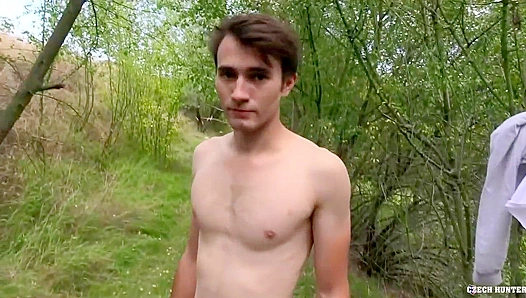 Hairy Hottie Gets Wild Ass-Fuck in the Woods - XXX Gay