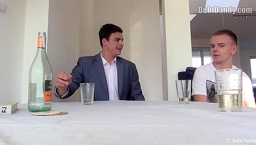 Bubble Butt Stud Pays Off Loan Shark with Rough Four-Poster Action