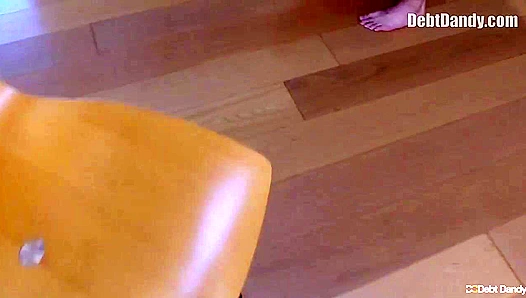 Bubble Butt Stud Pays Off Loan Shark with Rough Four-Poster Action