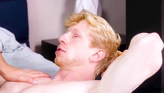 Confident Blonde Stud Tops Pasty Babe - CorbinFisher