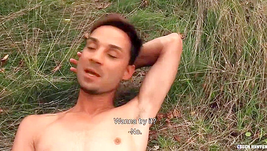 Sexy Cheekbones Get Plowed in the Grass - XXX Gay