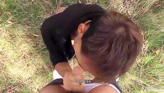 Sexy Cheekbones Get Plowed in the Grass - XXX Gay