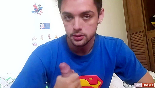 Sorrowful Latino Amateur Drains Another Hot Latino