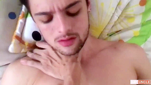 Sorrowful Latino Amateur Drains Another Hot Latino