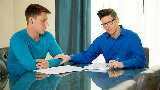 Hardcore Anal With Neighbors - Paul Canon & Dalton Riley Talk Rent, Then Get Raw