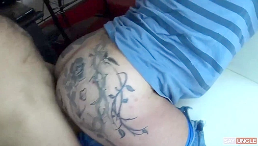 Inked Latino Hottie Gets His Big Booty Fucked Hard