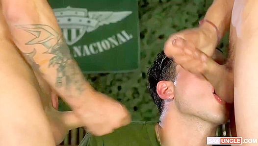 Eric Deen and Rodrigo El Santo - Hardcore Drill Session at Military Dick