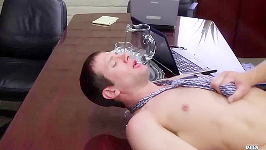 Hot Dudes Colby and Spencer Get Wild in The Gay Office