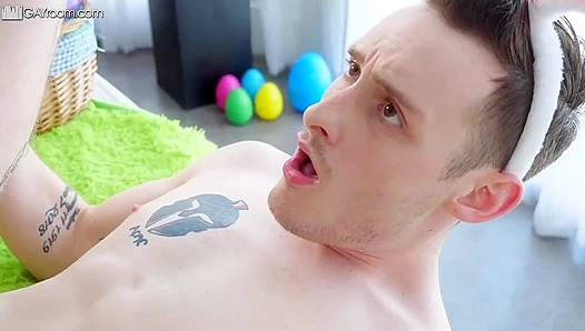 Easter Bunny Bangs Hard - Josh Cannon & AJ Sloan Team Up