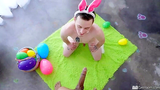 Easter Bunny Bangs Hard - Josh Cannon & AJ Sloan Team Up