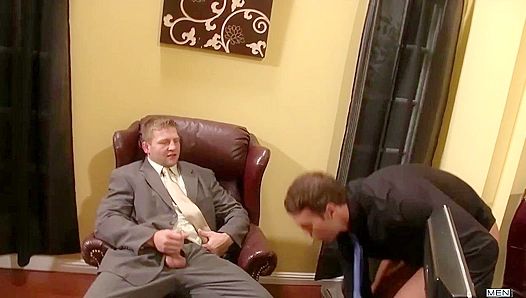 Rocco Reed & Colby Jansen - Hot Desk Fuck at The Gay Office