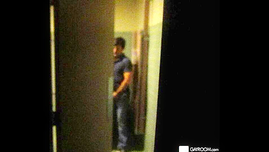 Horny Hottie Tucker Surprises in the Bathroom -  Gay XXX