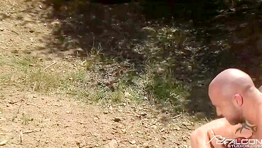 Luke Riley & Ty LeBeouf Ditch Wrestling for Mud-Filled Cock Sucking Fun