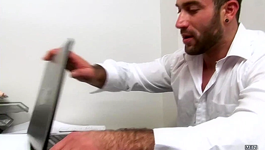 Spencer Reed and Jay Roberts Get Wild in THE GAY OFFICEFuck Fest