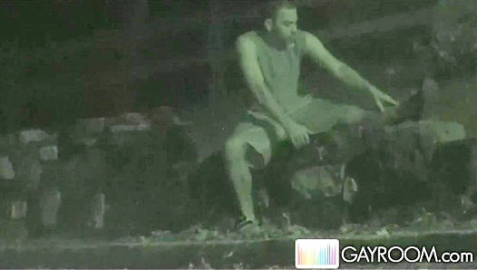 Horny Stud Parker Perry Unleashes a Public Cum Surprise