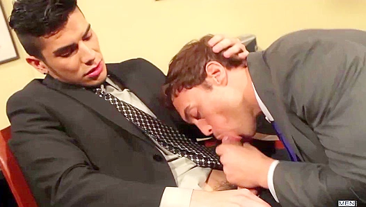 Rocco Reed Takes Lance Luciano's Entry-Level Anal Virginity in The Gay Office