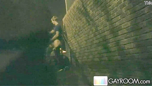 Thirsty Dylan Hauser Gets Fucked Hard in the Back Alley -  Gay XXX