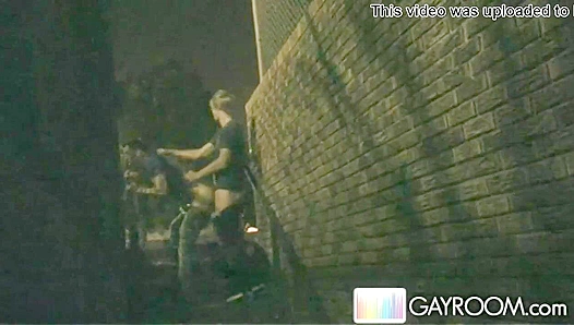 Thirsty Dylan Hauser Gets Fucked Hard in the Back Alley -  Gay XXX