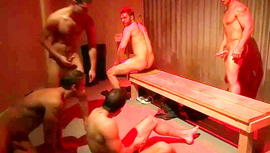 Jizz Orgy - Wild Foursome with Rocco Reed & John Magnum