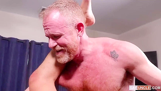Gabe Bradshaw Gets Gaped by His Eager Stepdad on a Big Bed