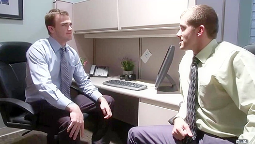 Office Temptation - Straight Guy Turned by Hot Co-Worker