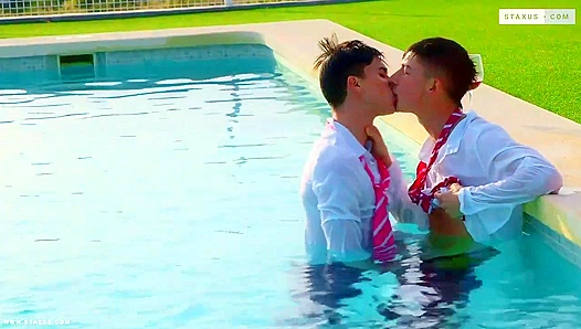 Poolside Passion - College Boys Danny & Nathan Fuck Hard - Gay XXX