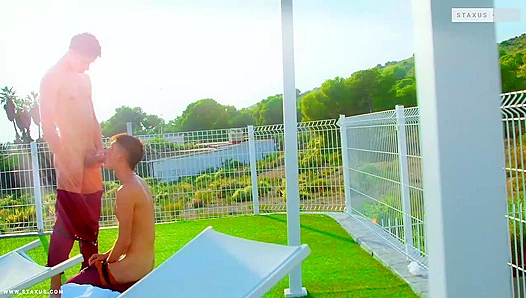 Poolside Passion - College Boys Danny & Nathan Fuck Hard - Gay XXX