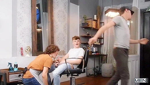 Hot Barber Bang - Horny Hotties Cristiano & Jake Preston Drill My Hole